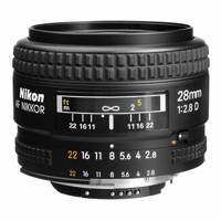 لنز دوربین  نیکون واید AF NIKKOR 28mm f/2.8D Autofocus Lens,