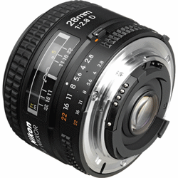 لنز دوربین  نیکون واید AF NIKKOR 28mm f/2.8D Autofocus Lens,