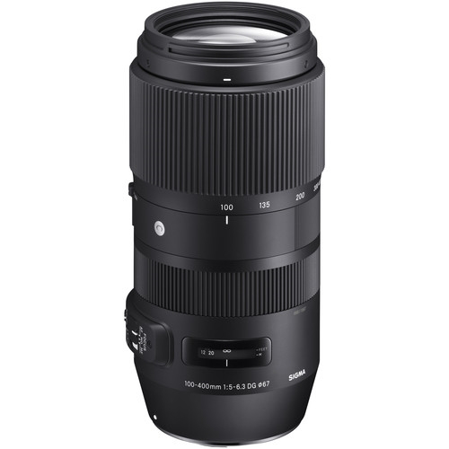 لنزدوربین نیکون مدل تله فوتو  سیگما  100-400mm f/5-6.3 DG OS HSM Contemporary Lens for Nikon F,